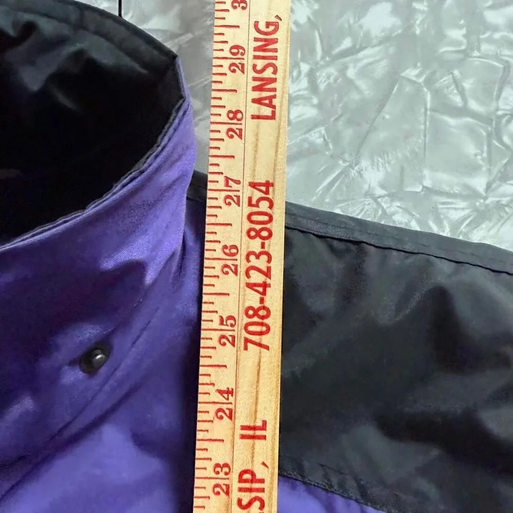 90s Ski Gear jacket colorblock Purple & Black women’s Large